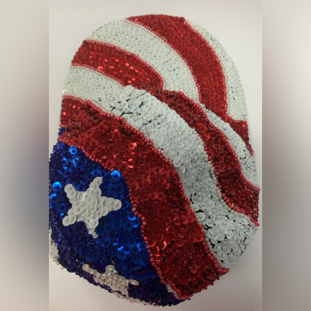 New Sequin baseball cap hat Patriotic flag stars stripes